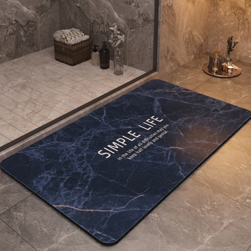 Simple Life Luxury Bathroom Mats Super Absorbent Bath Mat Quick Dry Non-slip Room Rug Floor Carpet Shower Mat Entrance Doormat