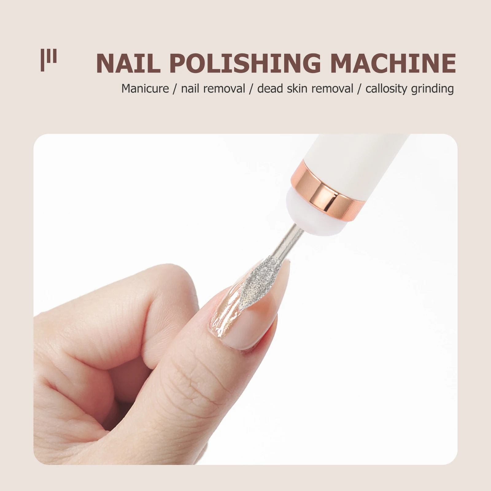 Elektrische manicureset Nagelset Nagels Werktuigmachines voor polijstmachine Boor Draagbaar Professioneel