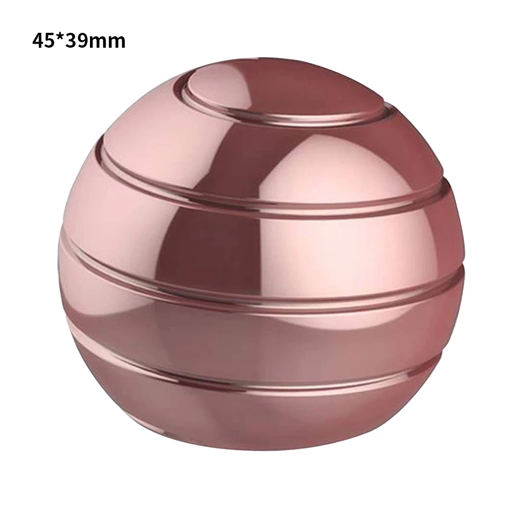 Draaiend speelgoed Thuis Desktop Aluminium gyroscoopbal Feest Afneembaar roterend speelgoed, zilver, 45x39mm