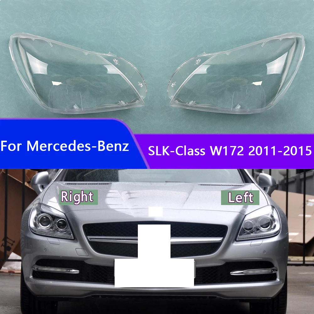 

For Mercedes-Benz SLK-Class W172 2011-2015 Car Headlight Cover Lampcover Lampshade Lamp Glass Lens Case Auto Light Caps