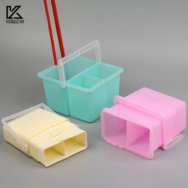Watercolor Painting Brush Washing Bucket Plastic Buckets Wash Pen Barrel For Drawing Art Supplies