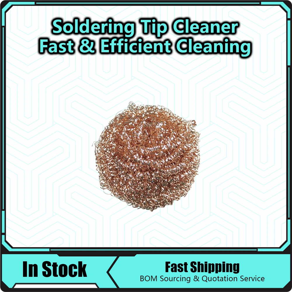 Brass Solder Tip Cleaner Sponges Balls Copper Wire Scrubbers for Soldering Iron Tips Easy Oxide Removal No Water Needed