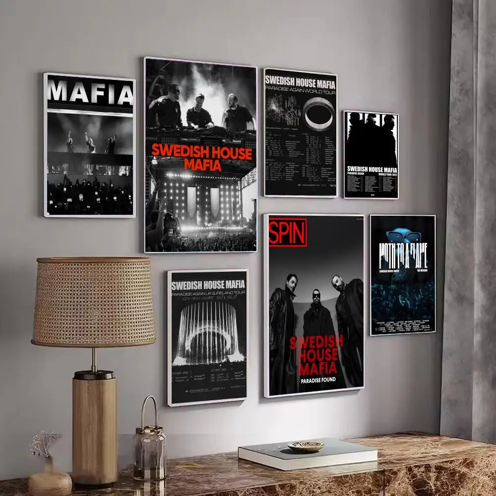 Swedish H-House M-Mafia Poster Decorative Stickers Wall Art Mural Photo Design for Home Living Room Hallway Decor Gift