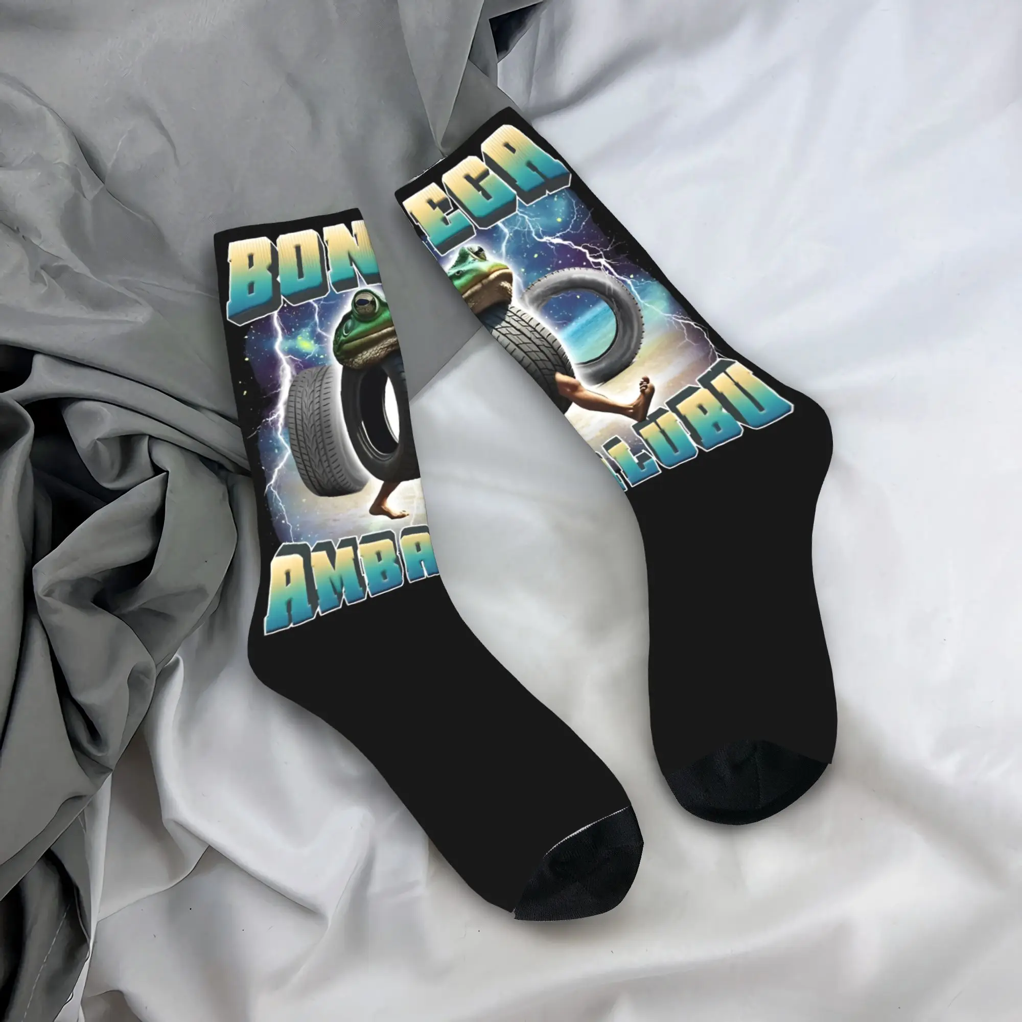 Boneca Ambalubu مضحك الإيطالية Brainrot ميمي الجوارب جوارب الشتاء المضادة للانزلاق الكبار الرجال الجوارب جودة الجري جوارب رياضية #1