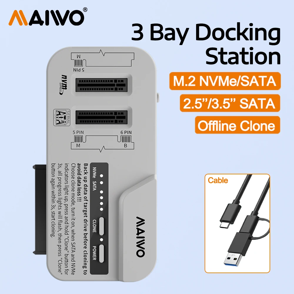 maiwo-m2-nvme-y-25-35-sata-ssd-hdd-cloner-10gbps-usb-c-adaptador-de-lector-de-disco-duro-para-ssd-m2-y-sata-de-25-35-pulgadas-sin-herramientas