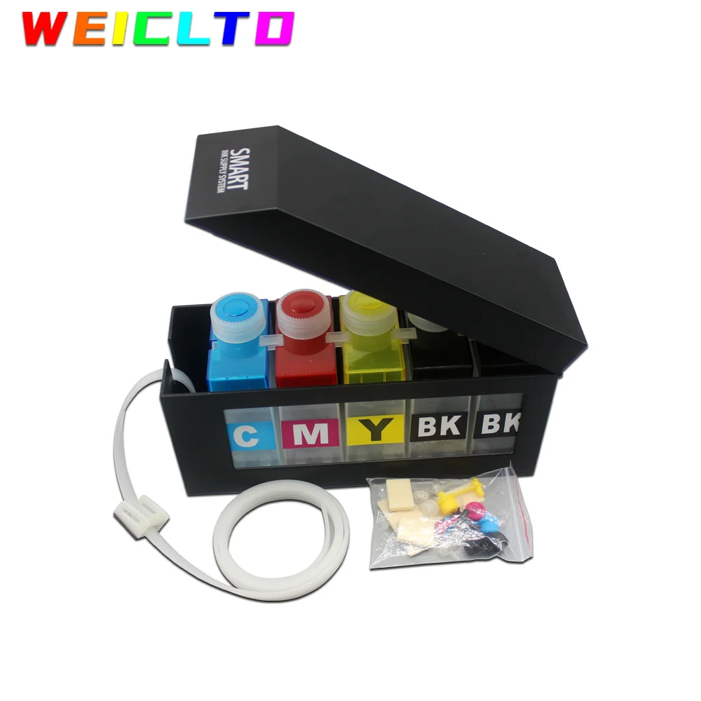 High Quality 4 or 5Color 250ML Ciss Tank for Epson HP Canon Brother Ricoh Roland Muto Printer DTF Transfer DTG DYE Pigment Ink