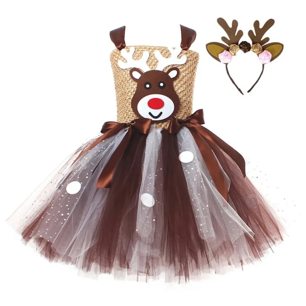 

Girls Christmas Santa Claus Costume Velvet Dress with Hat and Belt Set for Holiday Party Cosplay Outfit Toddler Kids