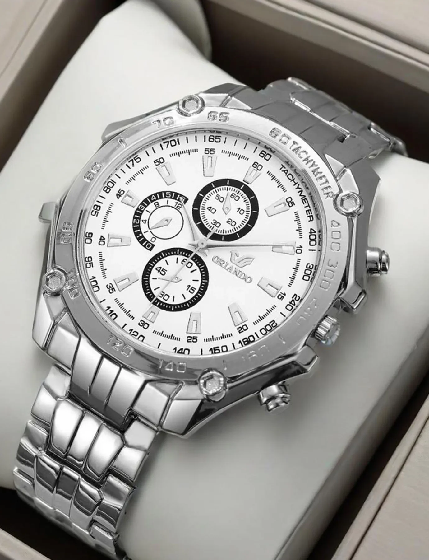 1-piece watch set, men's exquisite versatile watch, fashionable quartz watch, simple temperament watch