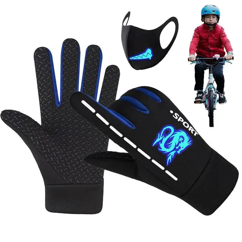 

High Voltage Gloves Warm Safety Gloves Waterproof Reflective Walking Gear Anti-Slip Reflective Running Gloves For Cold Winter