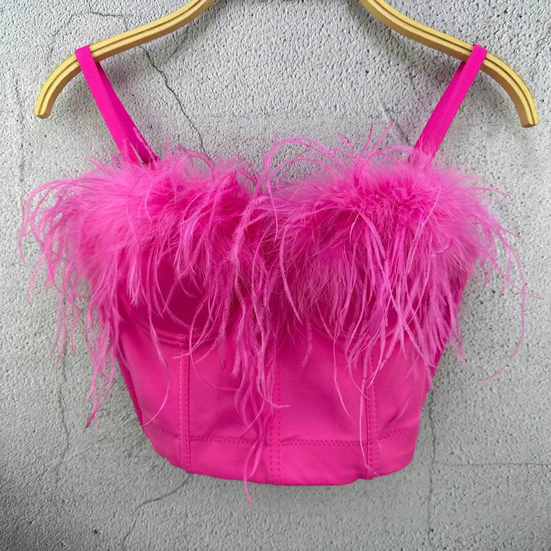 جديد النعامة الشعر الجنية الغاز سترة صغيرة شعبية مزاجه عظم السمك الرافعة #1