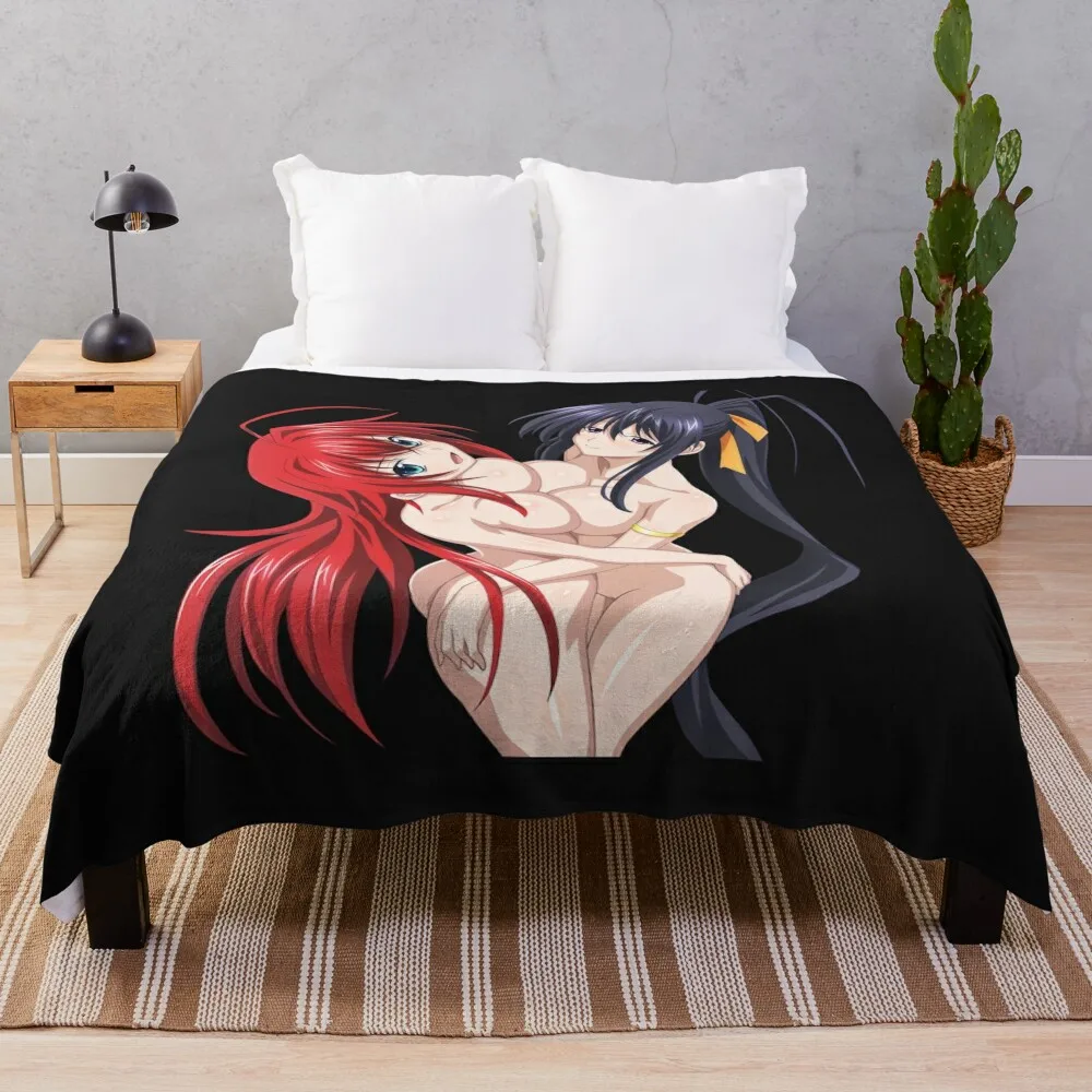 Akeno Himejima sexy hentai anime Rias Gremory High School DxD. Sticker Throw Blanket Bed Sleeping Bag Blankets