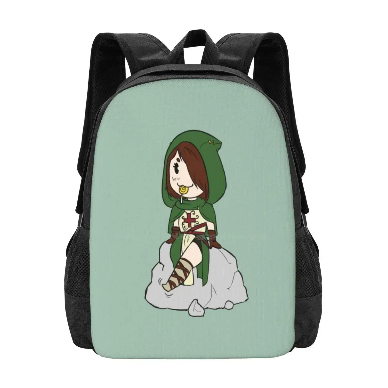 

Emerald Herald Shanalotte 3d Print Design Backpack Student Bag Emerald Herald Shanalotte Fire Keeper