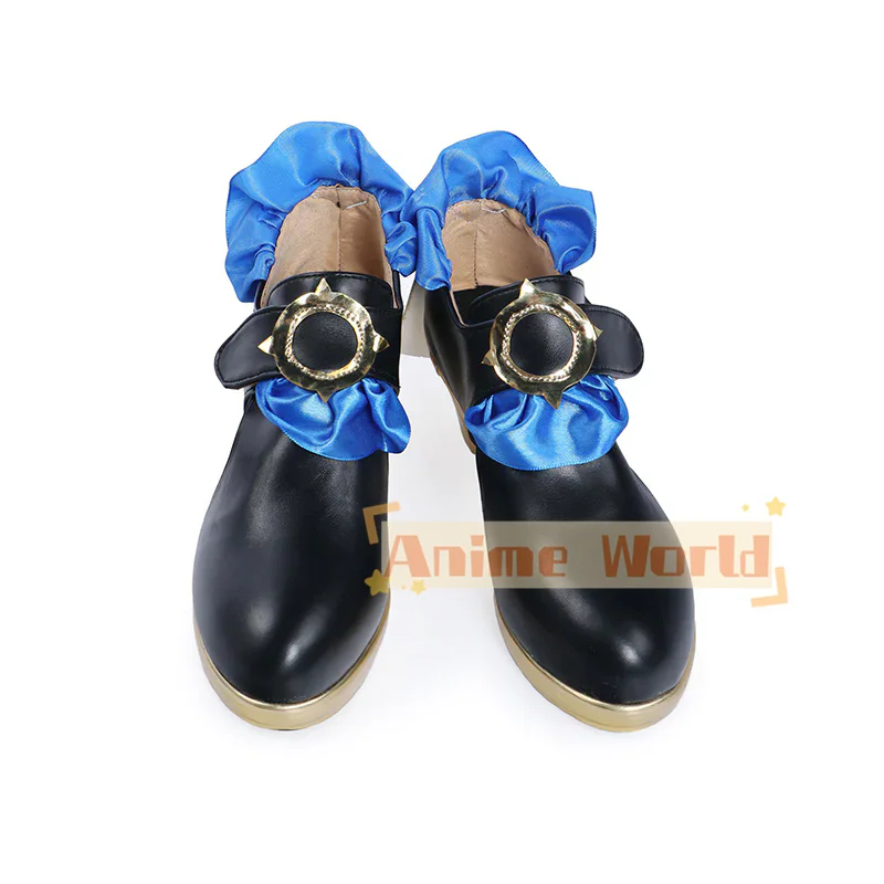 Genshin Impact Xingqiu Bamboo Rain Cosplay Shoes Halloween Carnival Boots Custom Made