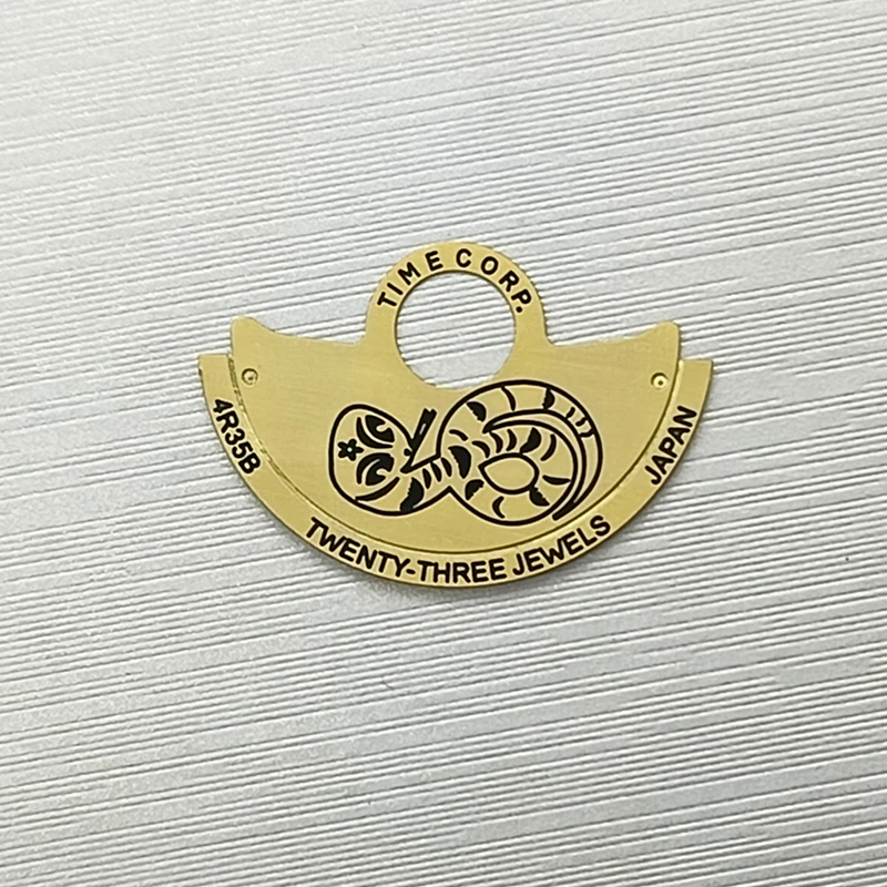 Mod nh35 nh36 martelo automático rotor metal remendo caber 4r35 4r36 nh35 nh36 movimento skx007 relógio movt peças de reparo