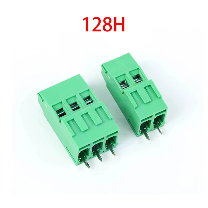 20 Pcs 5.0/5.08mm Double Row Double Layer High/Low Screw PCB Terminal Block KF128H KF128L KF128HL AM128L