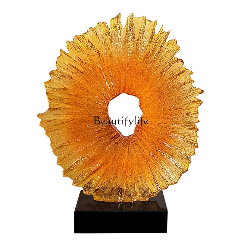 

Modern creative transparent resin sculpture tabletop ornament porch decoration crafts