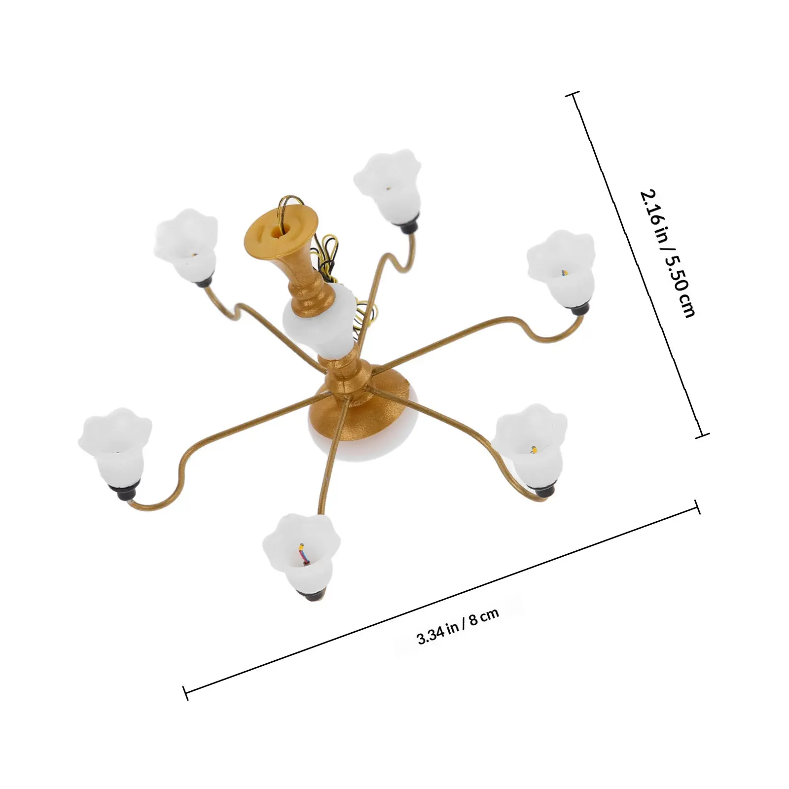 Mini Ceiling Lamp Exquisite Miniature Light Elegant Tiny Decor Mini Pendant Lights Miniature Living Room Decor