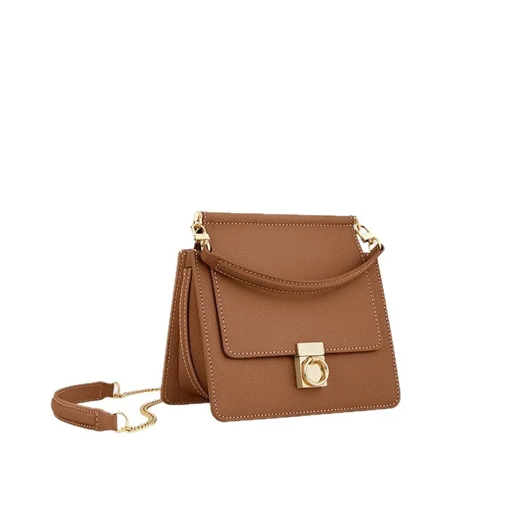 حقيبة يد نسائية محمولة باليد رقم سبعة حقيبة نسائية صغيرة من جلد البقر للأميرة للنساء هدية للفتيات