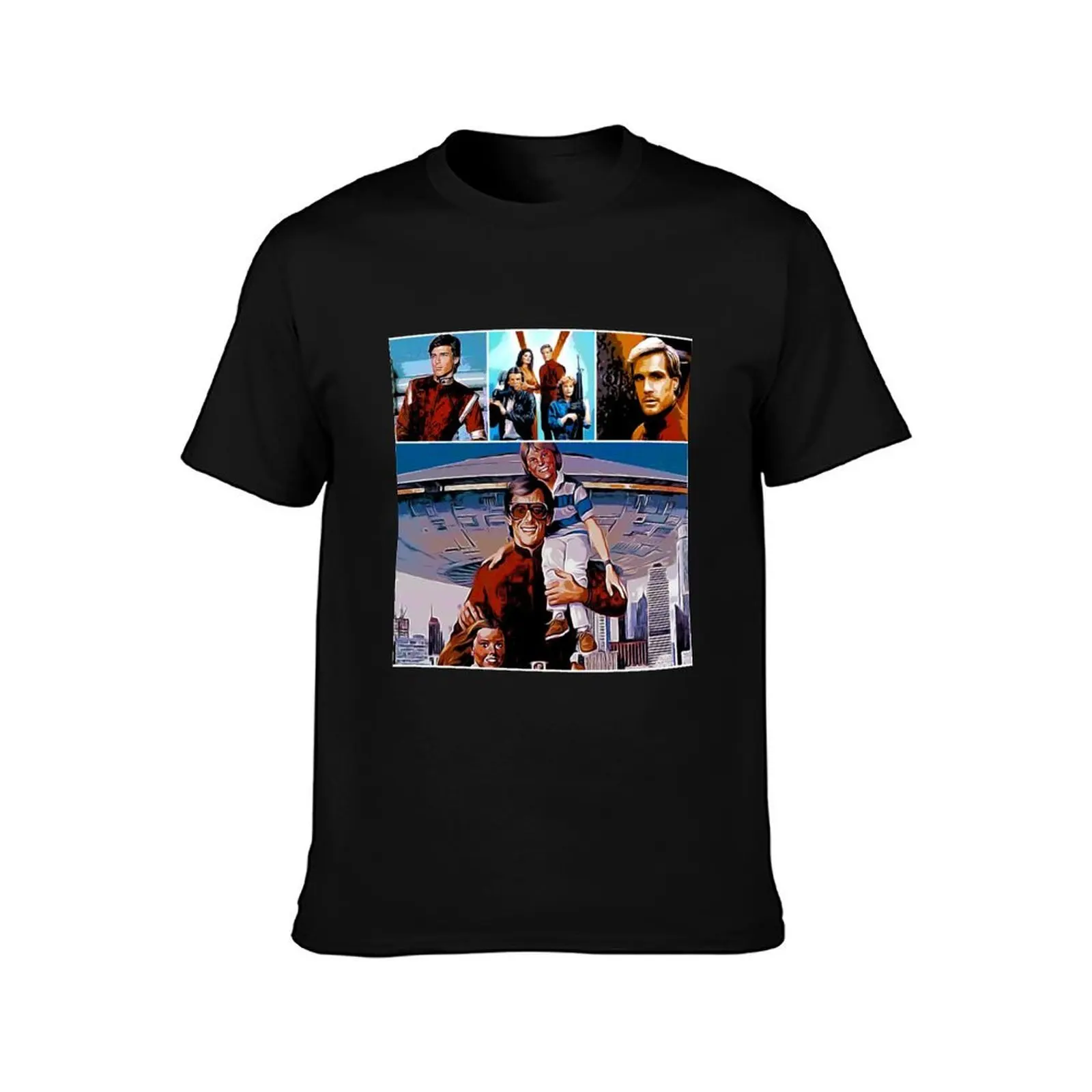 V- THE VISITORS T-Shirt, Summer Casual Cotton Tee, Oversized Streetwear Tops, Vintage Graphic Print, Loose Fit Short Sleeve