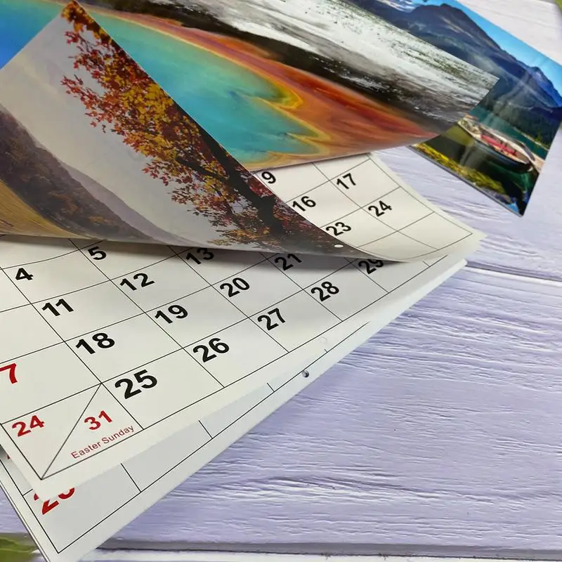 2024 Calendar 2024 Monthly Wall Calendars Nature Photography Collection Monthly Calendar For Living Room Bedroom Study Room