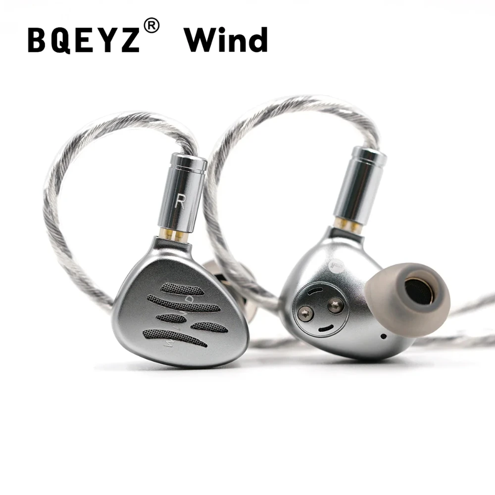 BQEYZ WIND Coil Bone Conduction Dynamic Driver Earphones HIFI Best in-Ear Wired IEMs Monitor Headphone Weather Series