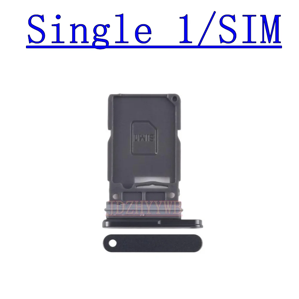 Dual Single Chip SIM Card Tray For Samsung Galaxy S25 Ultra 5G S938B S938U S938N S938E S938W Phone SIM1 + SIM2 Card Tray Part