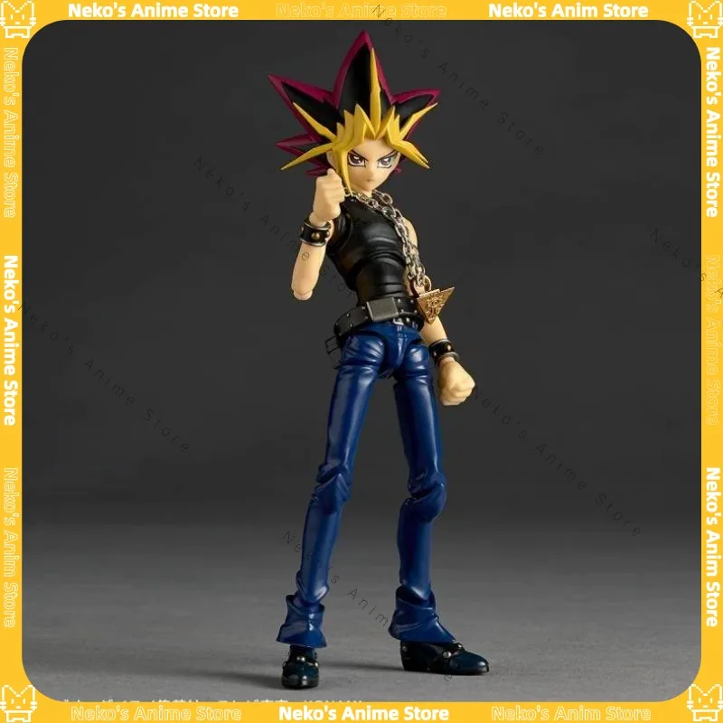 【متوفر】Kaiyodo Revoltech Yamaguchi Yu-Gi-Oh! مبارزة الوحوش يامي يوجي عمل الشكل أنيمي نموذج سطح المكتب دمية المقتنيات هدية