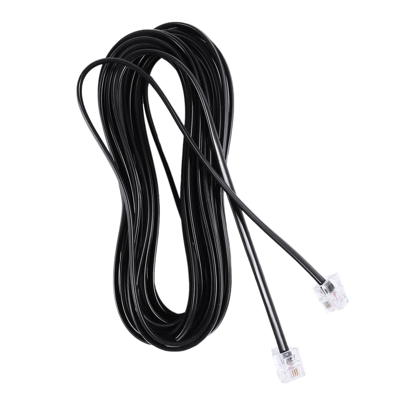 2X RJ11 6P4C Telephone Cable Cord ADSL Modem 5 Meters