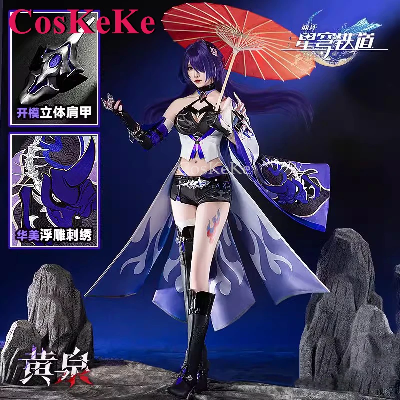 

CosKeKe Acheron Cosplay Game Honkai: Star Rail Costume Fashion Lovely Sweet Uniform Full Set Halloween Party Role Play Clothing