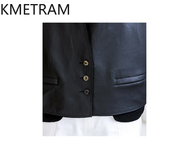 100% Erste Schicht Schaffell Jacke Frau Luxus Kurze V-ausschnitt Echtes Leder Jacken Frauen Herbst Damen Kleidung 2025 Ettка