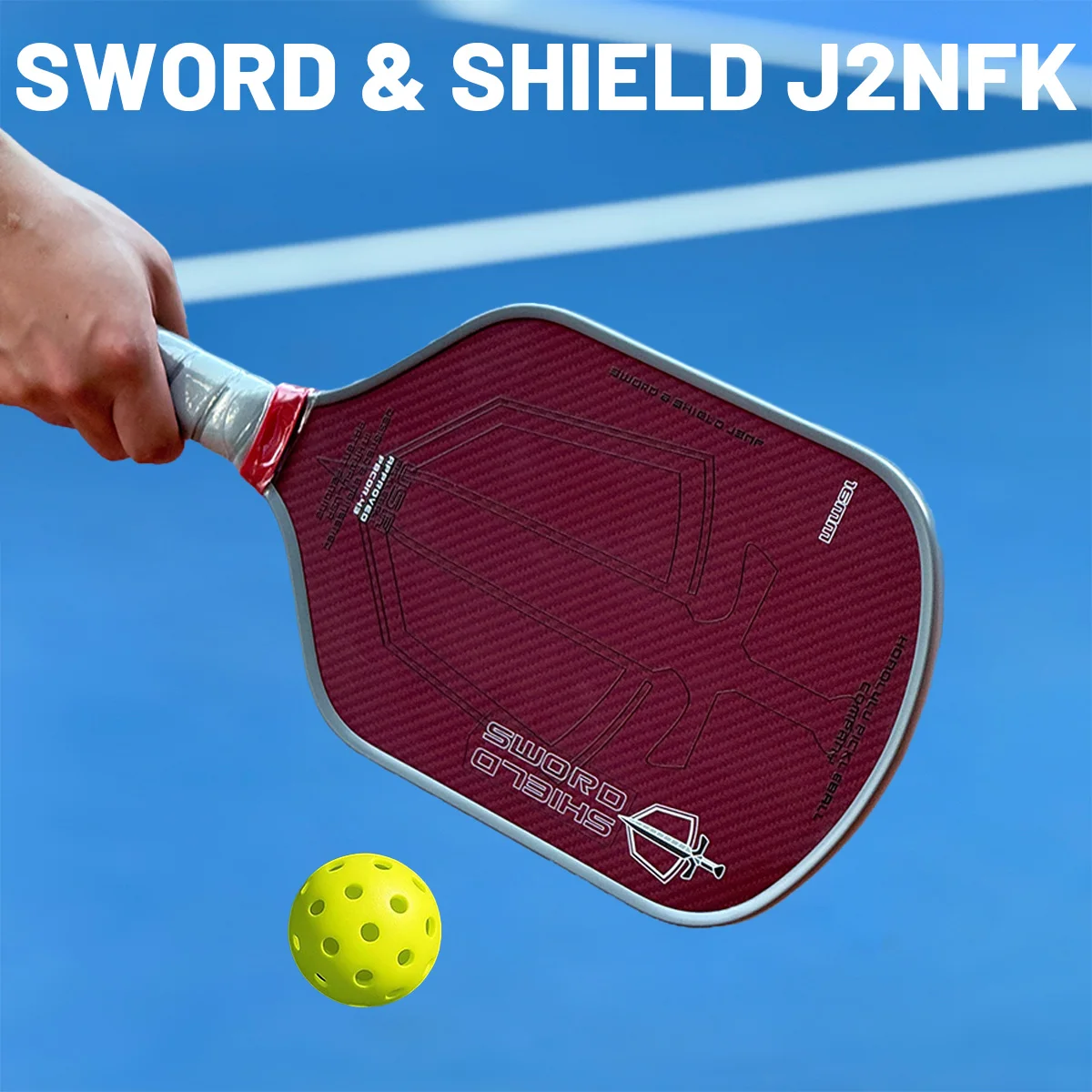

Меч и щит Pickleball Paddle J2NFK,Gen. 4,5 Multi Density, полностью плавающая пена — поворотный сердечник Pickleball Paddle EPP Core Inte
