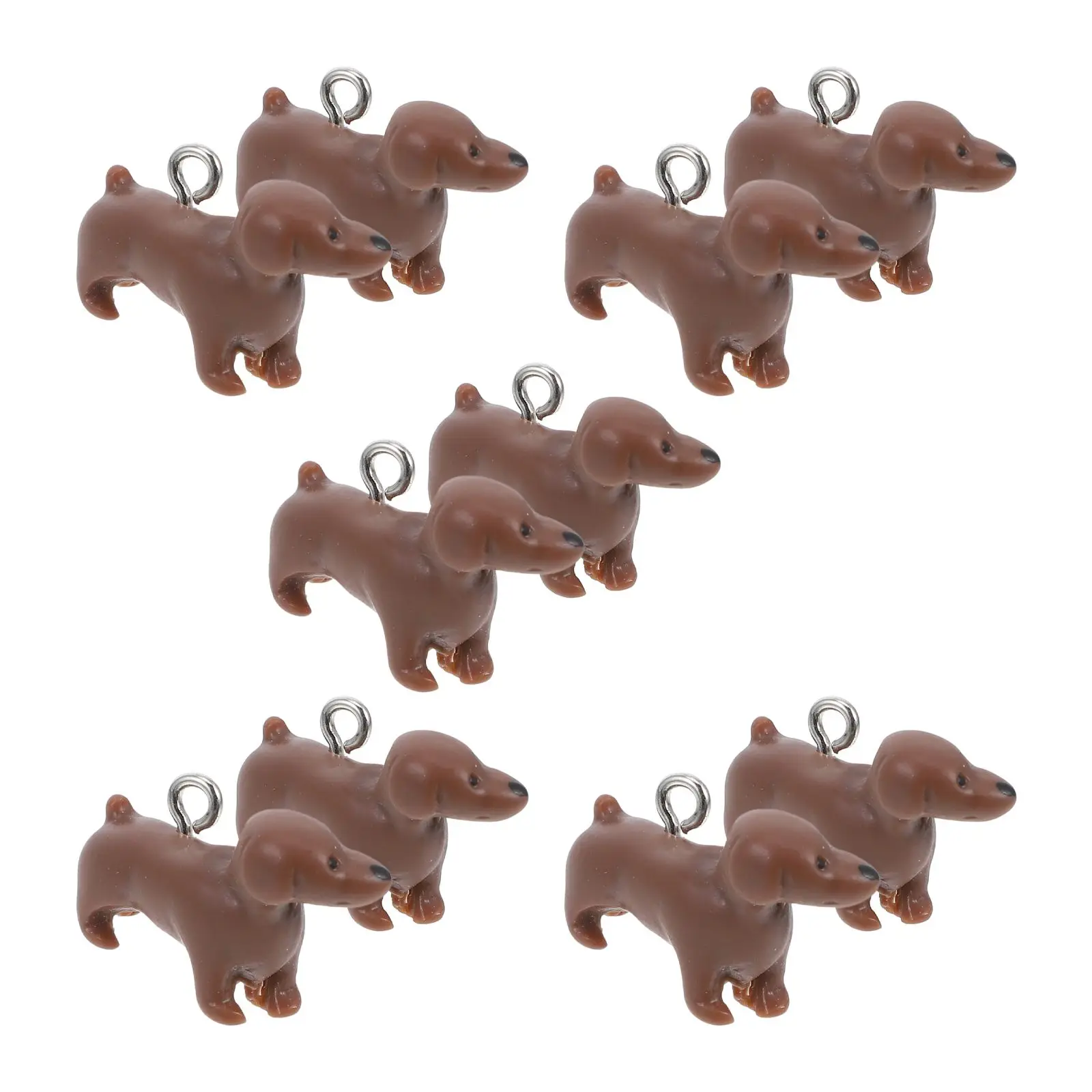 

10 Pcs Resin Dog Charms Cute Dachshund Pendants Jewelry Making Necklace Earrings Craft Animal Balloon Puppy Enamel Accessories