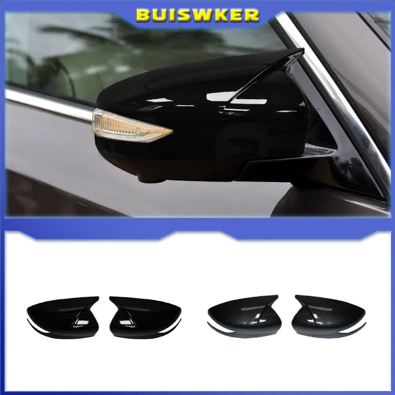 

Side Wing Rearview Mirror Cover For Nissan Altima 2013-2018 Sentra/Sylphy Maxima Glossy Black Cap Sticker Trim Mirror Shell