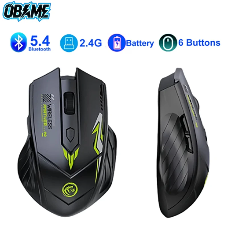 

OBAME 2025Новая бесшумная беспроводная мышь Bluetooth, перезаряжаемая батарея, дисплей уровня для компьютера, ПК, ноутбука, офисной игровой мыши