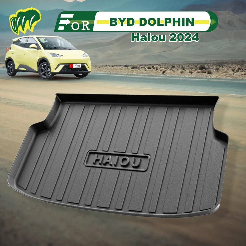 

For BYD DOLPHIN 2024 TPE Custom Fit Car Trunk Mat All Season Black Cargo Mat 3D Shaped Laser Measured Trunk Liners