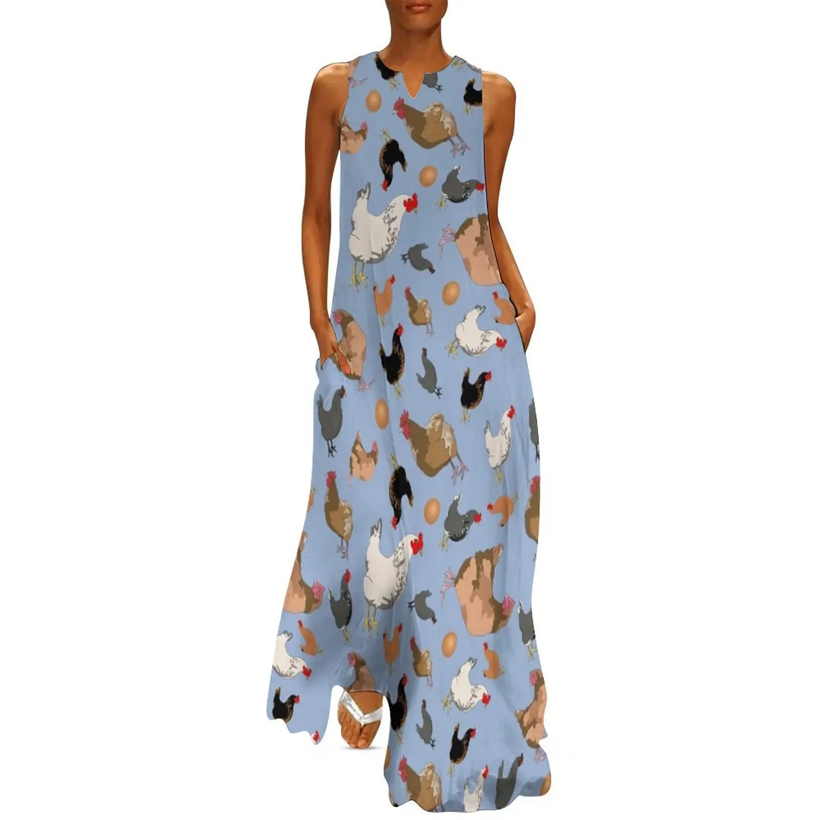 

Chicken Gang Long Dress bandage dress women dresses dresses with long sleeves