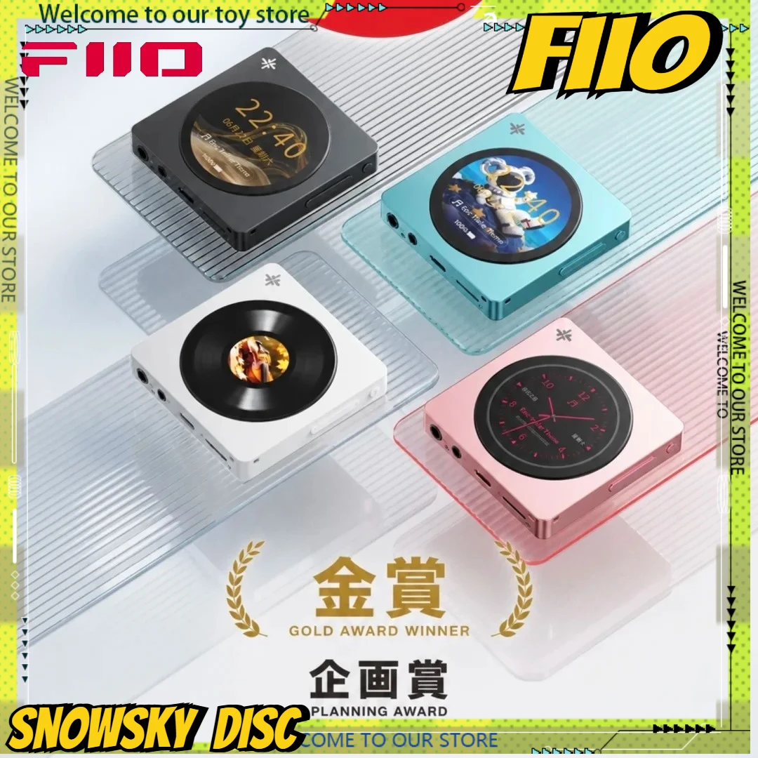 Fiio Snowsky Disc HiRes Portable Music Player HIFI Sound Quality MP3 Player Bluetooth5.4 WiFi USB AUDIO Protective Leather Case