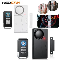 WSDCAM 105dB Raam Deur Alarm Draadloze Anti-Diefstal Afstandsbediening Deur en Raam Open Gesloten Beveiliging Alarmen Sensor Inbreker