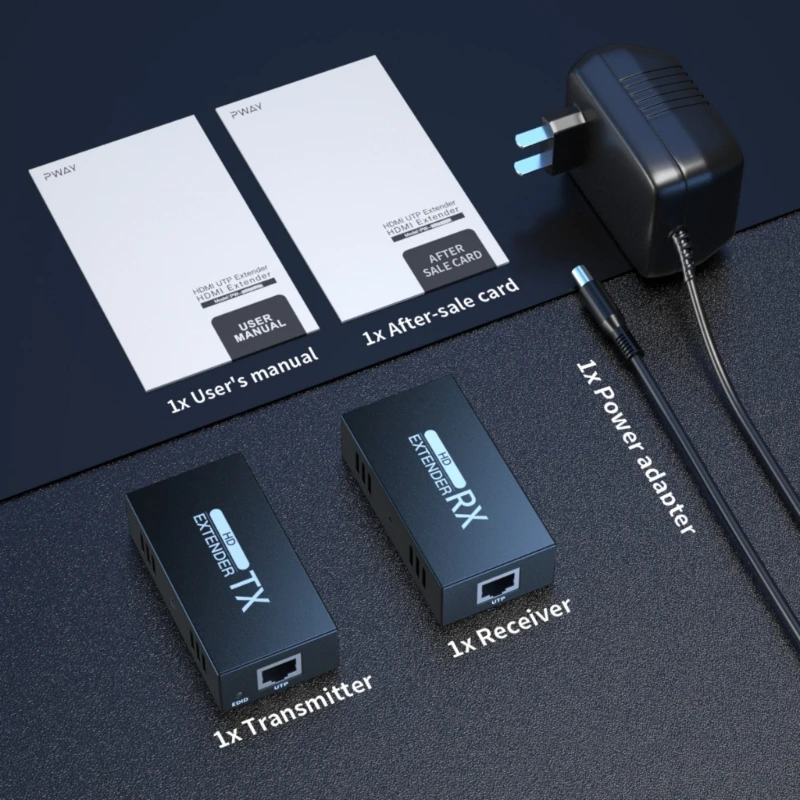 Long Ranges HDMIcompatible Extension Boosters 50m 60m for High Display