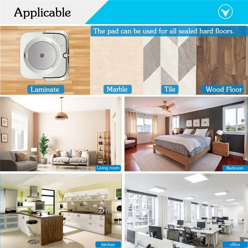 

A35R 12 шт. аксессуары для влажной уборки для Irobot Braava Jet M6 (6110) (6012) (6112) (6113) Ultimate Robot Mop моющаяся и Reu