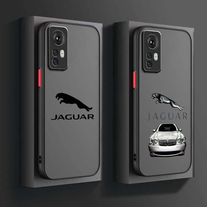 J-Jaguar Car Luxury Logo Cool For Xiaomi 14T 13T 13 12T 12 12S 11T 11 11i 10 10T Ultra Pro Lite Frosted Translucent Phone Case