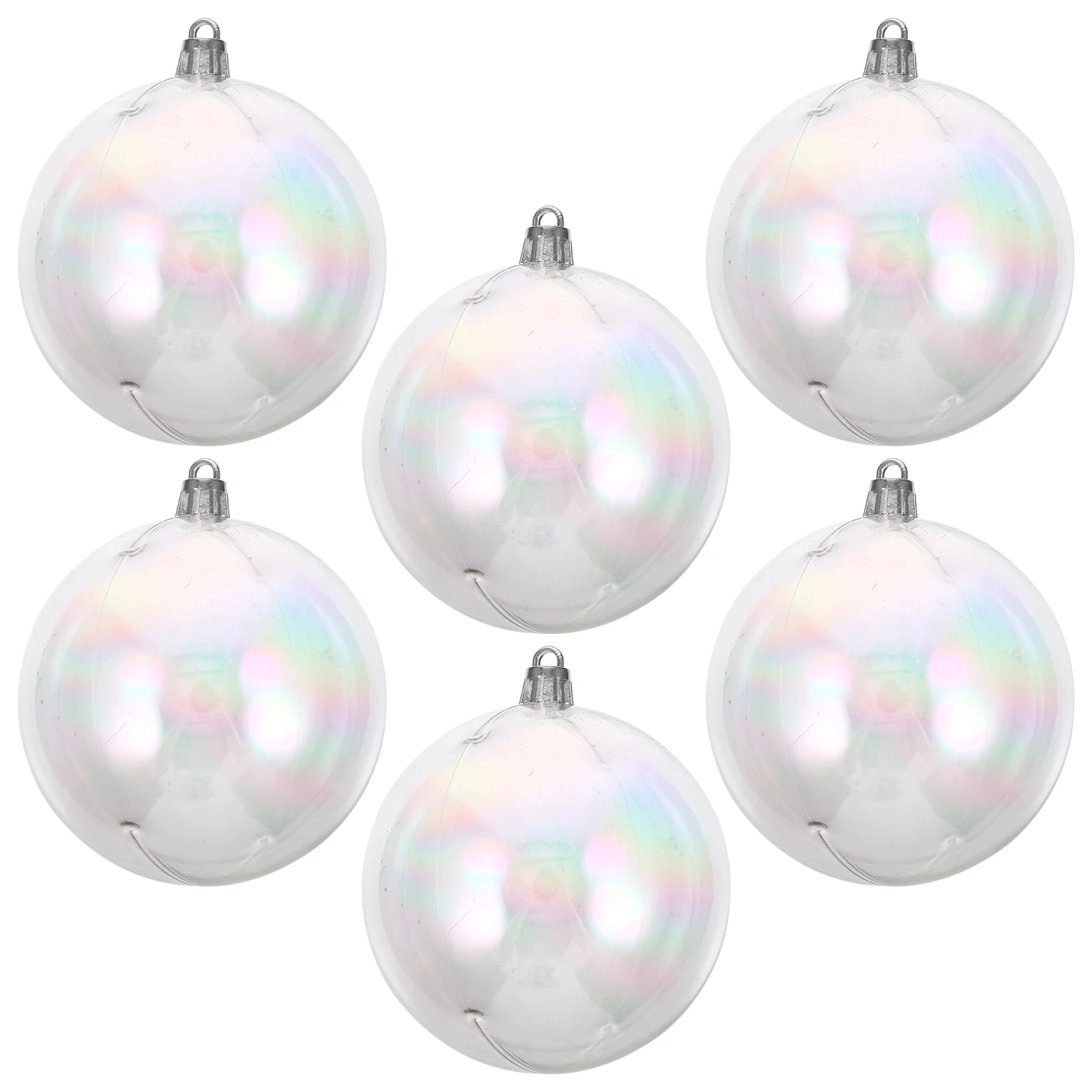 

Christmas Decorations Fantasy Decorative Ball Iridescent Ornaments for Tree Plastic