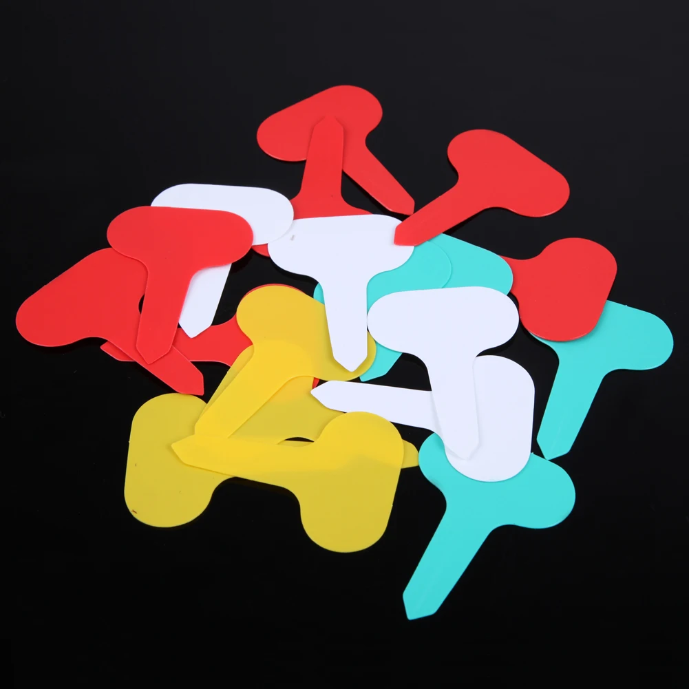 

100 шт. Т-образные пластиковые бирки для растений, детские садовые этикетки, водонепроницаемые бирки для растений, маркеры, садовые инструменты для рассады