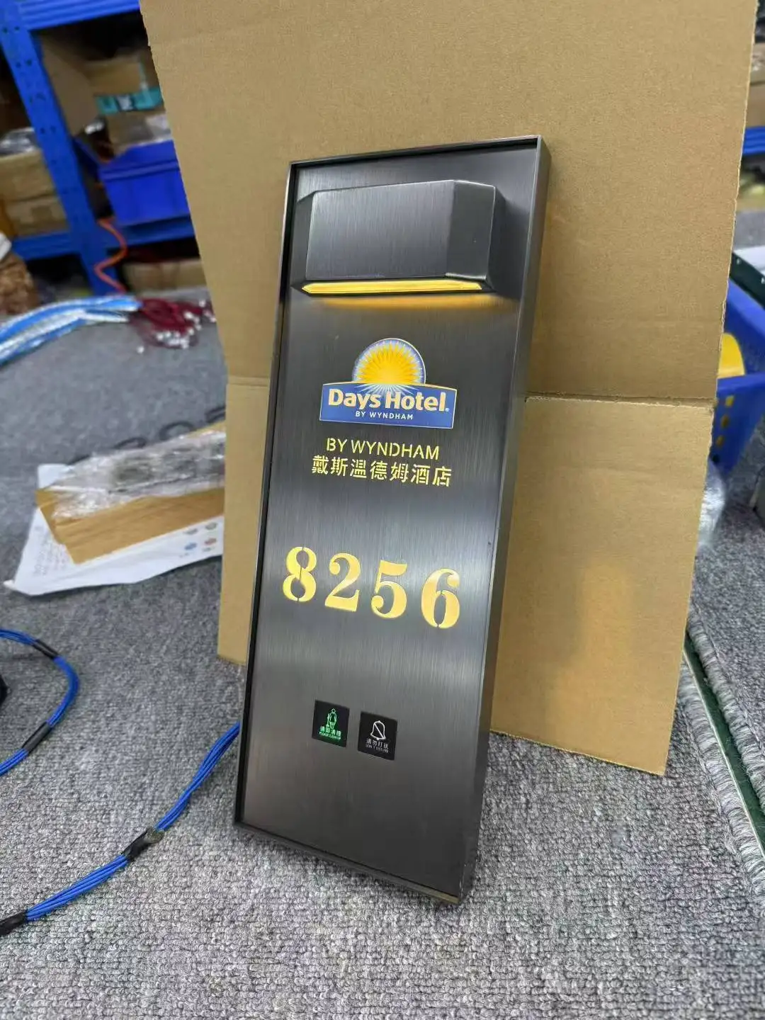 APCITL Verified Modern Illuminated House Number Door Plate for Hotel Apartment Rooms