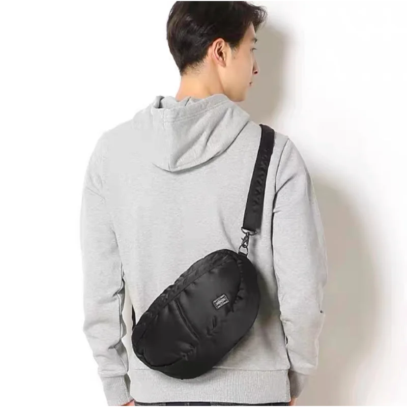 

Porter Size 31*19cm Nylon Men Sling Bag Crossbody Casual Waist Pack Purse Outdoor Sport Travel Lightweight Phone Bag