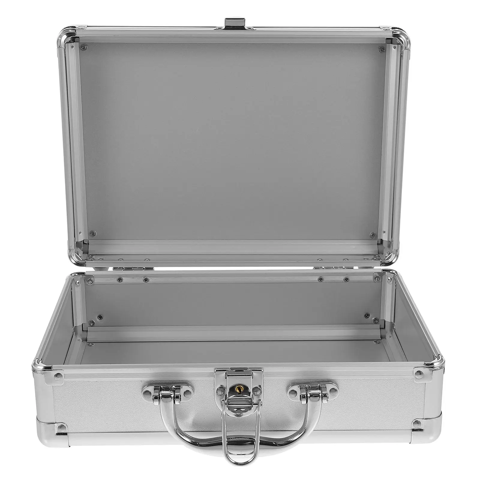 Aluminum Alloy Briefcase Portable Tool Case with Password Lock for Instruments Makeup Durable Metal Suitcase Storage Solution