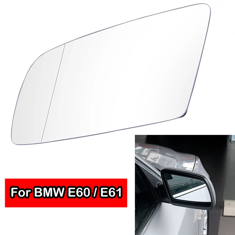 Heated Side Rearview Mirror Glass Anti-Fog Flat Mirror Lens Fit For BMW E60 E61 2003 - 2010 E63 E64 2004 - 2011 Car Accessories