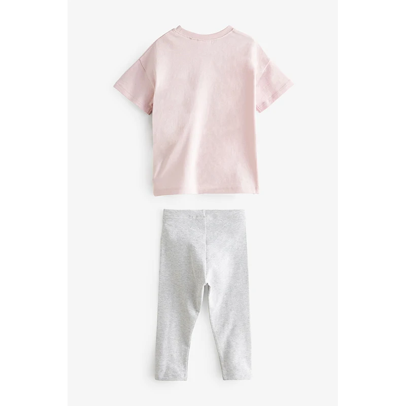 Little maven 2025 New Tracksuit Summer Cotton Baby Girls Children\'s Clothing Sets Cartoon Mermaid Tops+Pants Kids Clothes