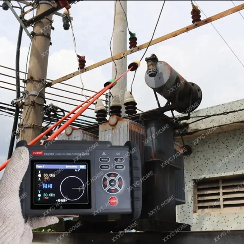 ES2080 ES2080A Nuclear Phase Meter High-voltage 220V - 220kV Wireless 30 meters Transmission Phasing Power Line Sequence Tester