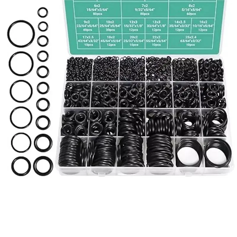 

For Faucet& Plumbing 1020 Pcs Nitrile O-Ring Repair Kit Sealing Ring Set, 20 Size Metric O-Ring Assortment For Car Repair-AT64